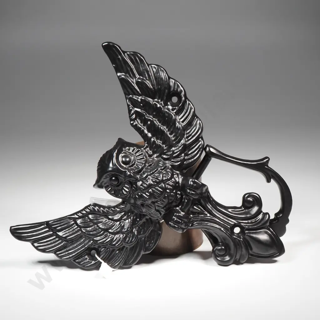 Impressive Iron Owl-Shaped Ornate Door Knocker Image 1++