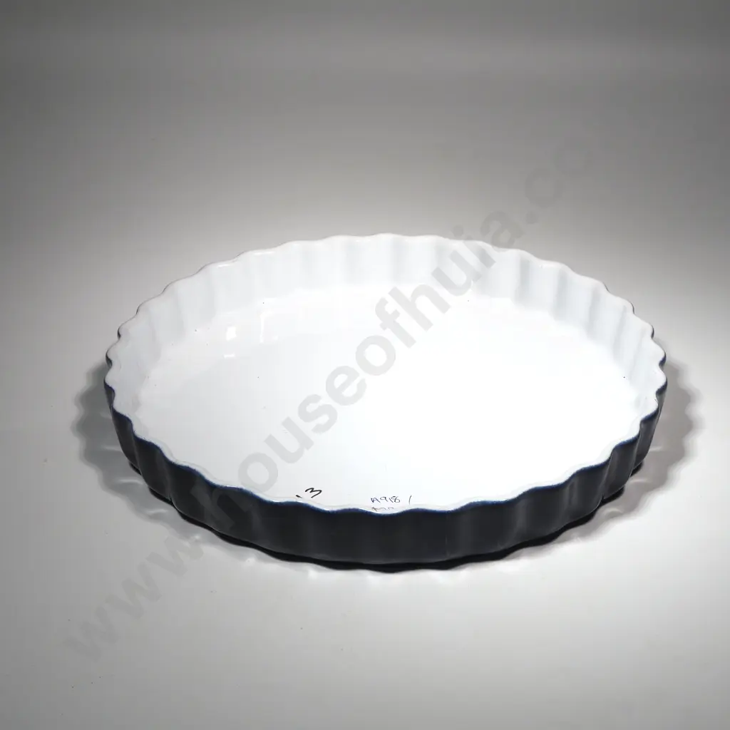 Emile Henry Colbalt Blue Flan Dish Image 1++