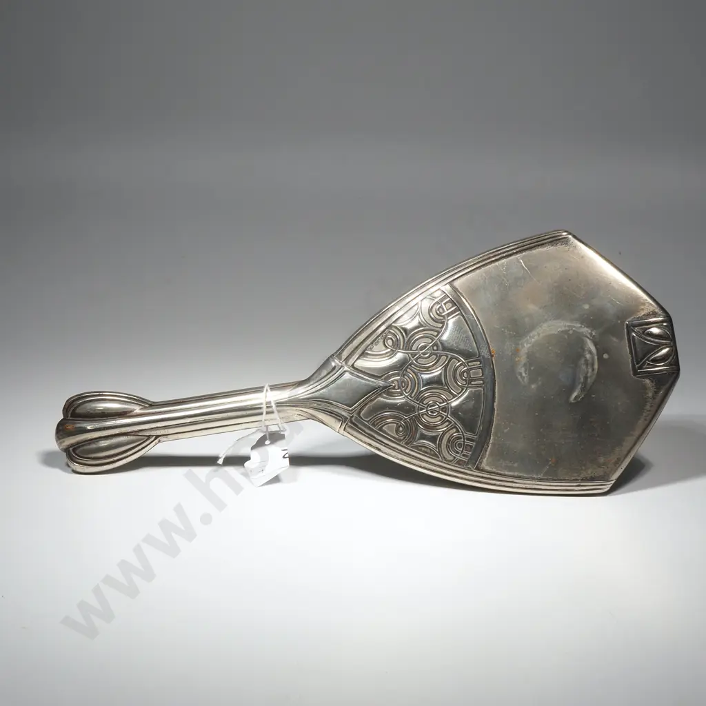 EPNS WMF Art Nouveau Transitional  Hand Mirror Decorated w Organic Forms Image 1++