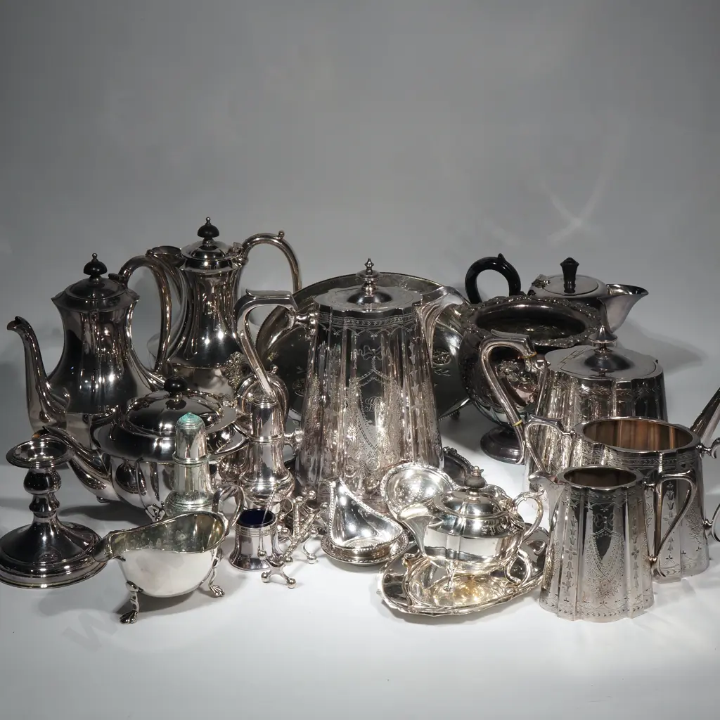 Fabulous Assorted Lot of S/P Holloware & Other Items Image 1++