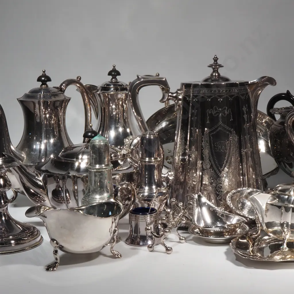 Fabulous Assorted Lot of S/P Holloware & Other Items Image 1++