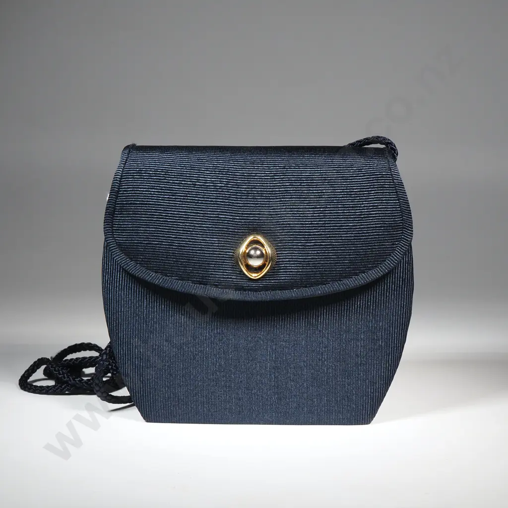 Ladies Small Evening Purse in Navy  Image 1++