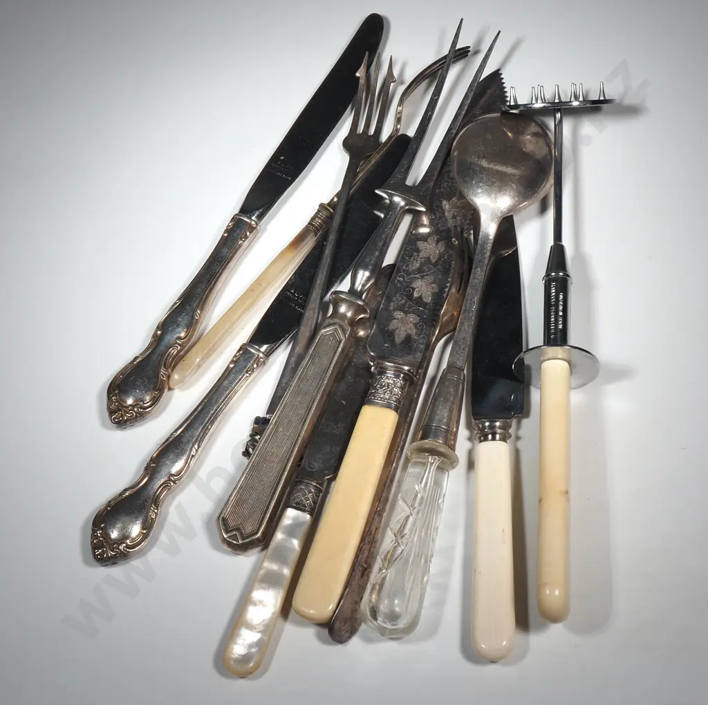 Large Assorted Lot of S/P Service Utensils  Image 1++