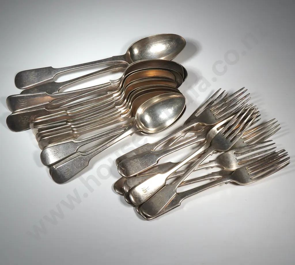 A Large Selection of Antique Quality S/P Flatware  Image 1++