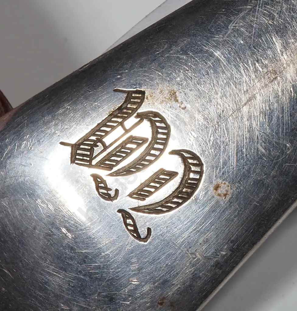 Antique S/P Slatted Serving Skimmer  Image 1++