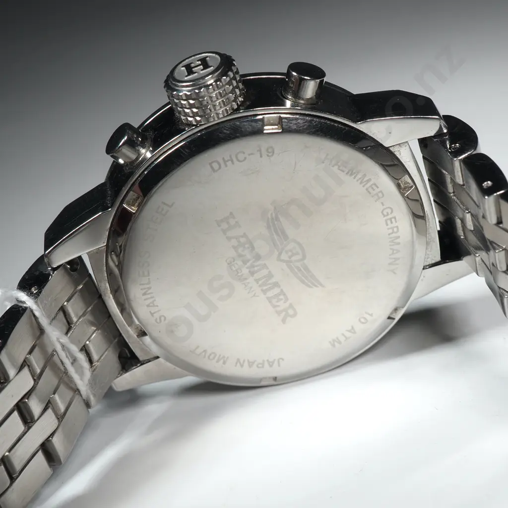 Stainless Steel Haemmer German HC-1Quartz  Men's Chronograph Watch Image 1++