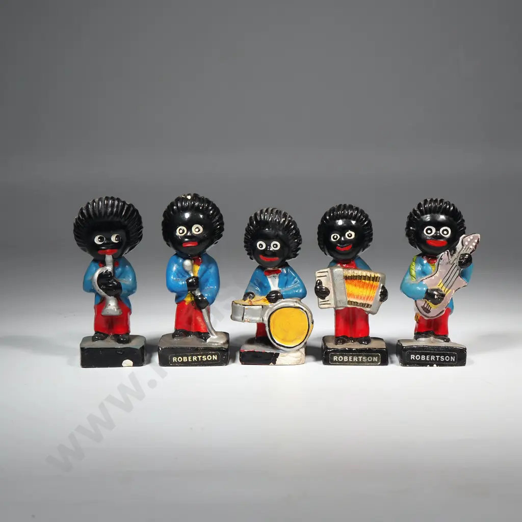 Robertsons Jam Pottery Advertising Band Golly's Image 1++