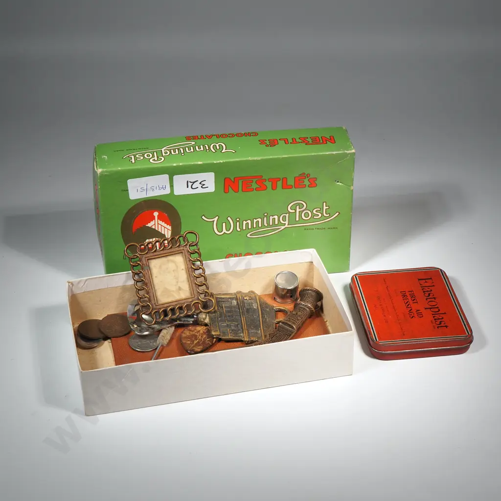 Vintage Winning Post Chocolate Box w Assorted Contents Image 1++