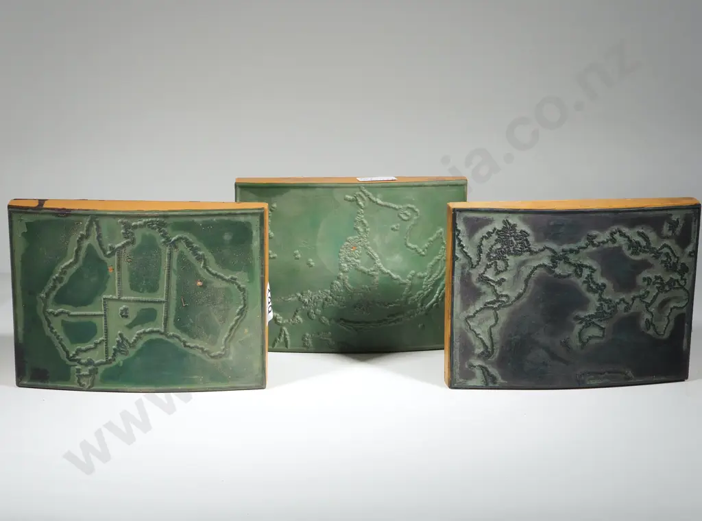 Three  Classroom Map Stamps Image 1++