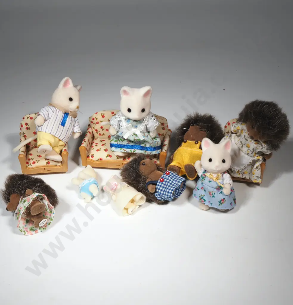 Selection of Sylvanian Families Animals & Accompanying Furniture  Image 1++