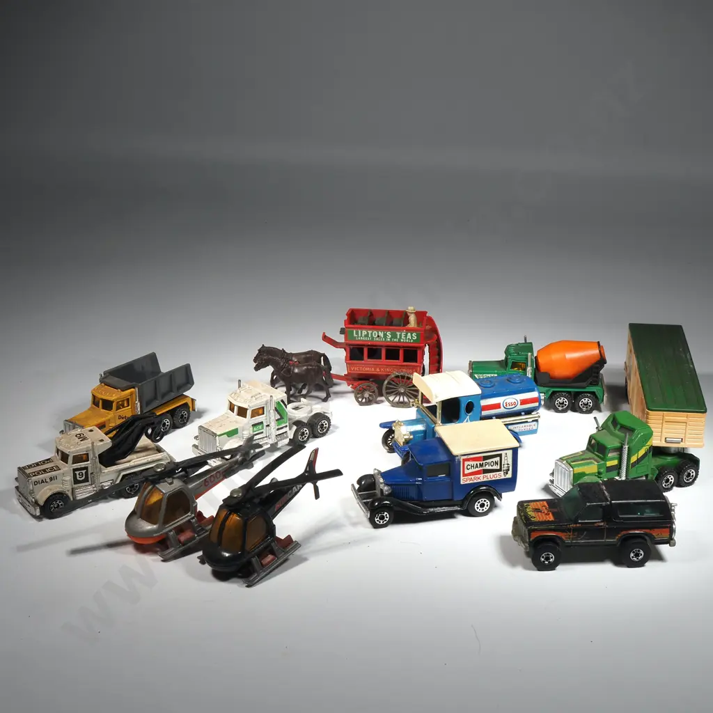 Eleven Various Unboxed Model Car/Truck/Utility Vehicles Image 1++