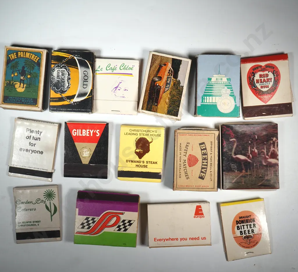 Collection Of Vintage Fifteen Matchboxes Image 1++