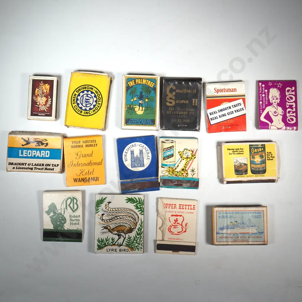 Collection Of Fifteen Vintage Matchboxes Image 1++