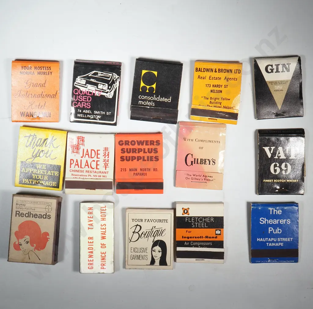Collection Of Fifteen Vintage Matchboxes Image 1++