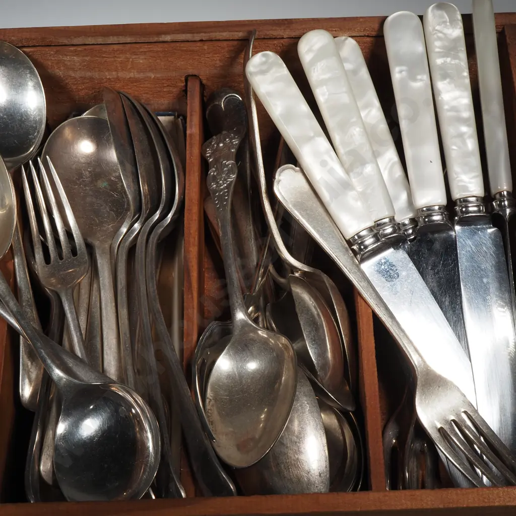 Quantity Of Silver Plate Cutlery Image 1++