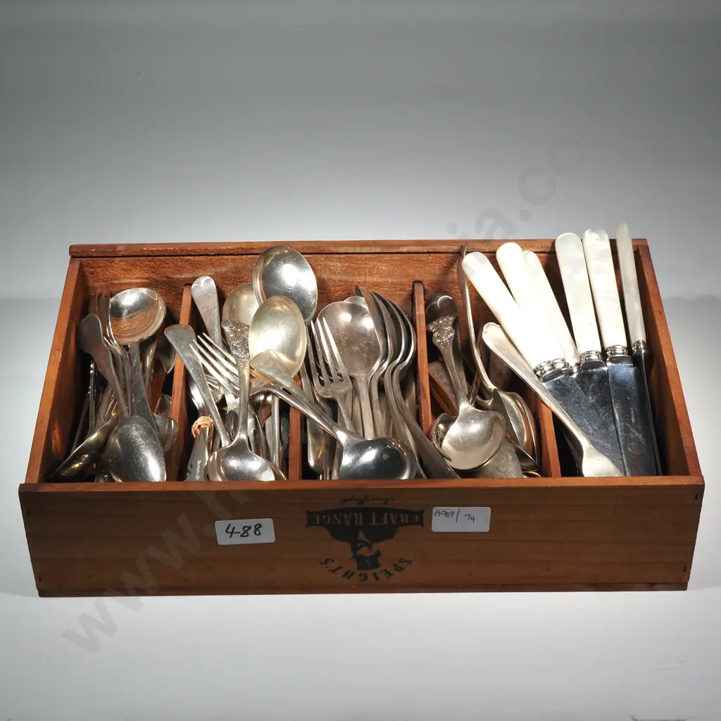 Quantity Of Silver Plate Cutlery Image 1++