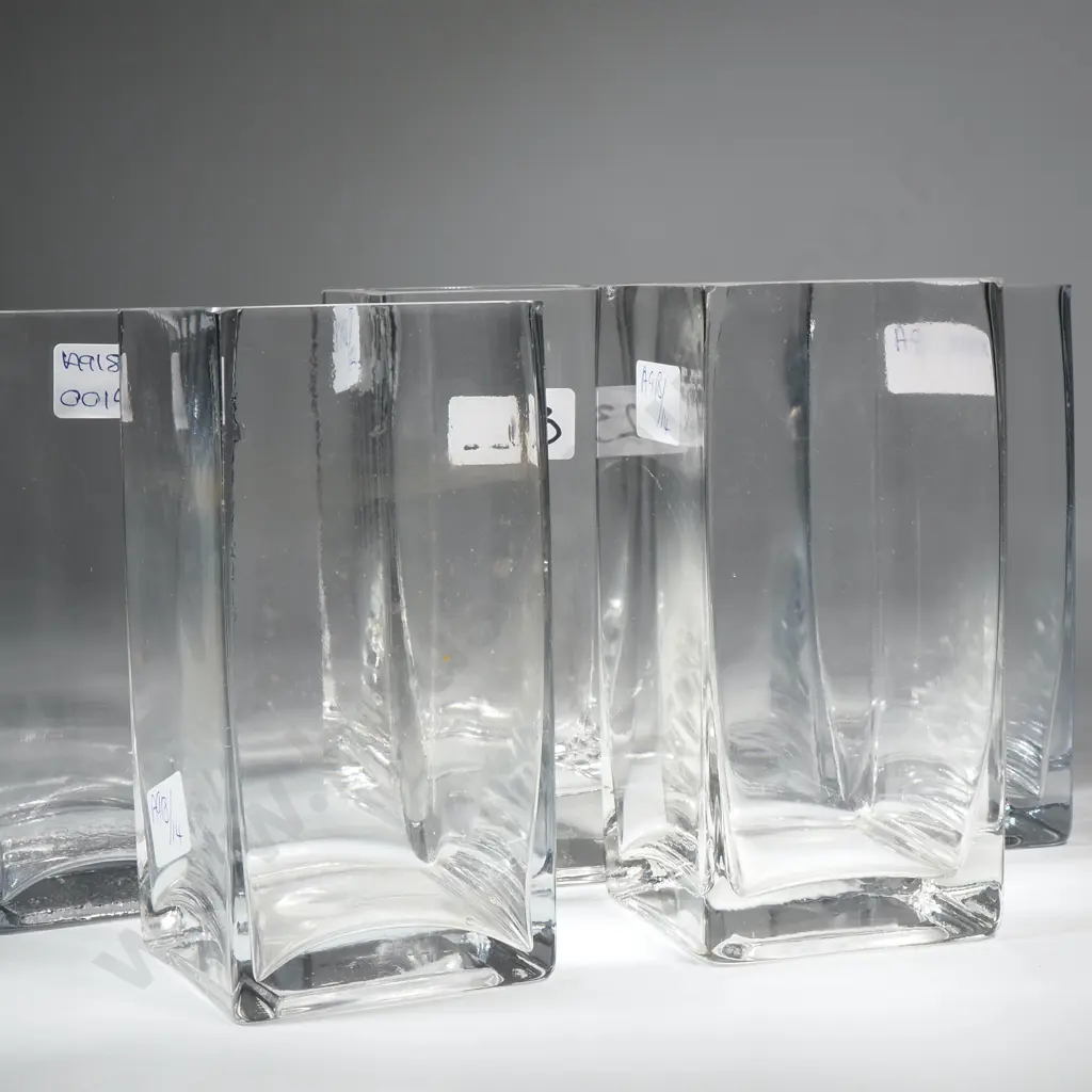 Five Glass Flower Vases  Image 1++