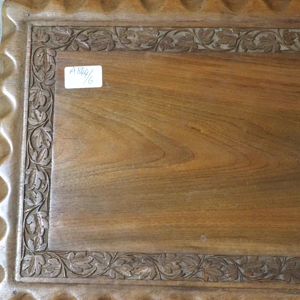 Vintage Coffee Table  With Two Side Tables Below Image 1++