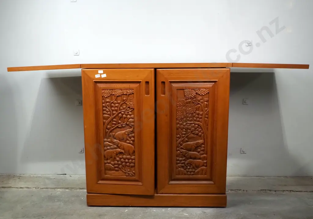 Chinese Bar/Cocktail Solid Wood Cabinet Image 1++