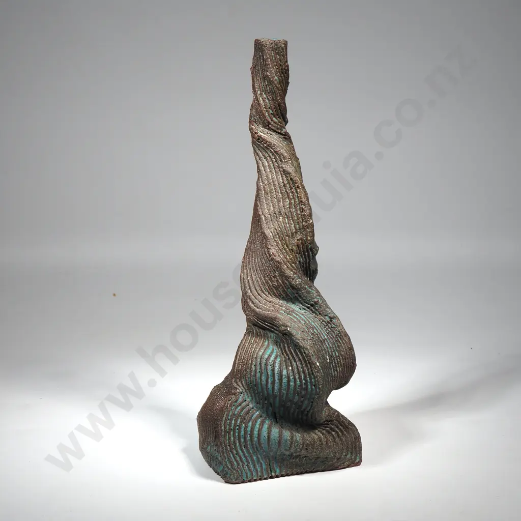Aina Apse, Pottery Sculpture Of Organic Twisted Form & Texture.H 290mm  Image 1++