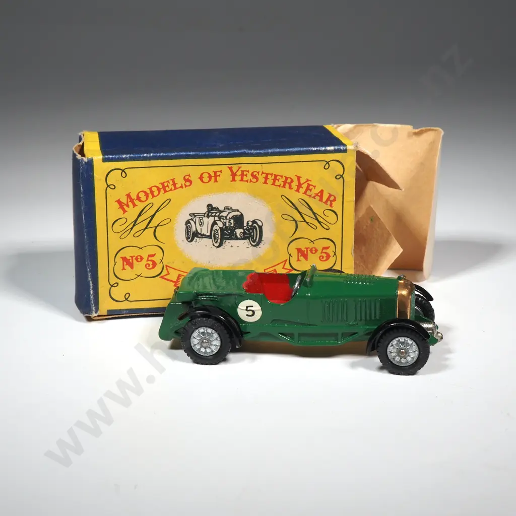 Lesney "Models of YesterYear" Scale Model 1929 Le Mans Bentley  Image 1++