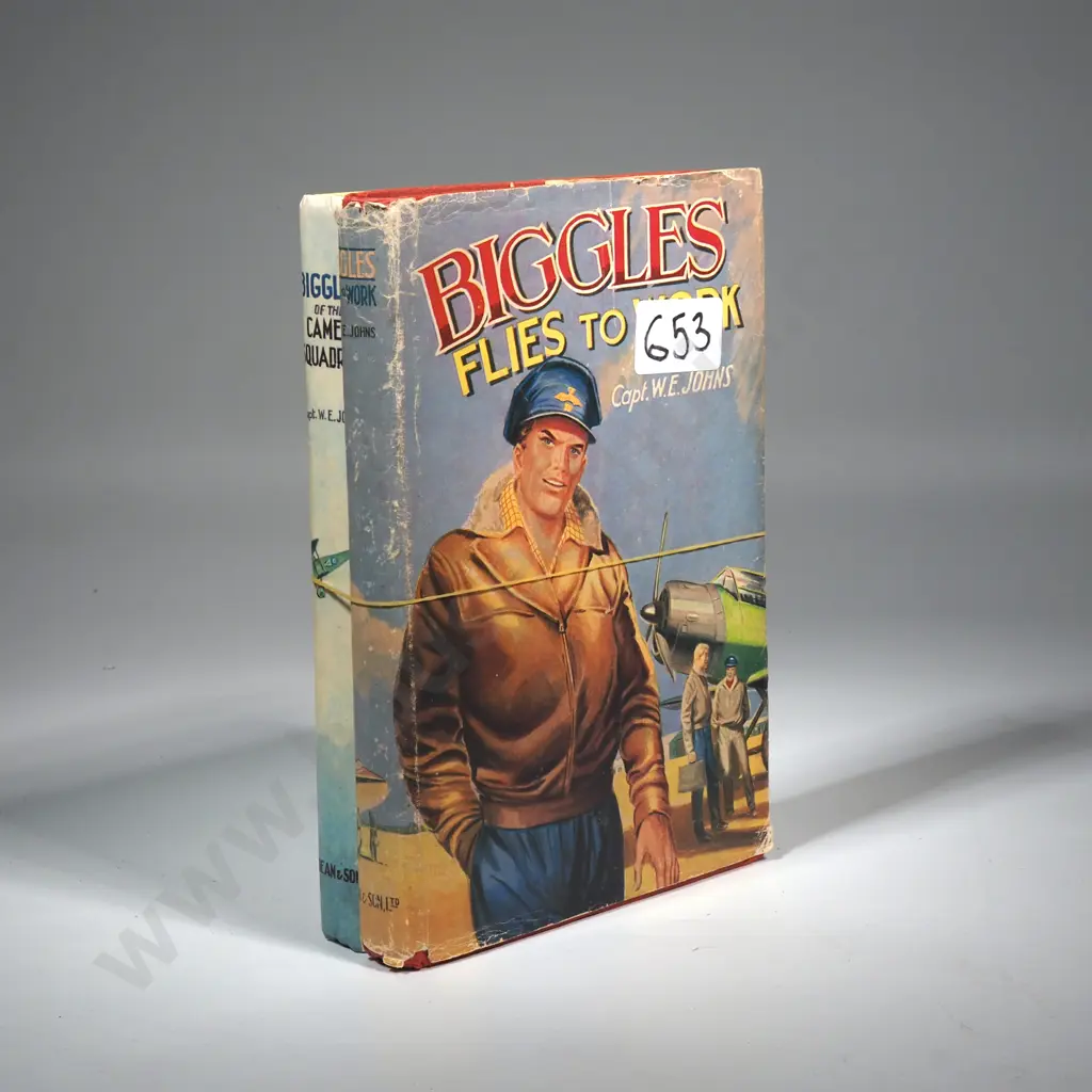 Two Books -Biggles Of The Camel Squadron & Biggles Flies To Work by Captain W.E Johns. Image 1++