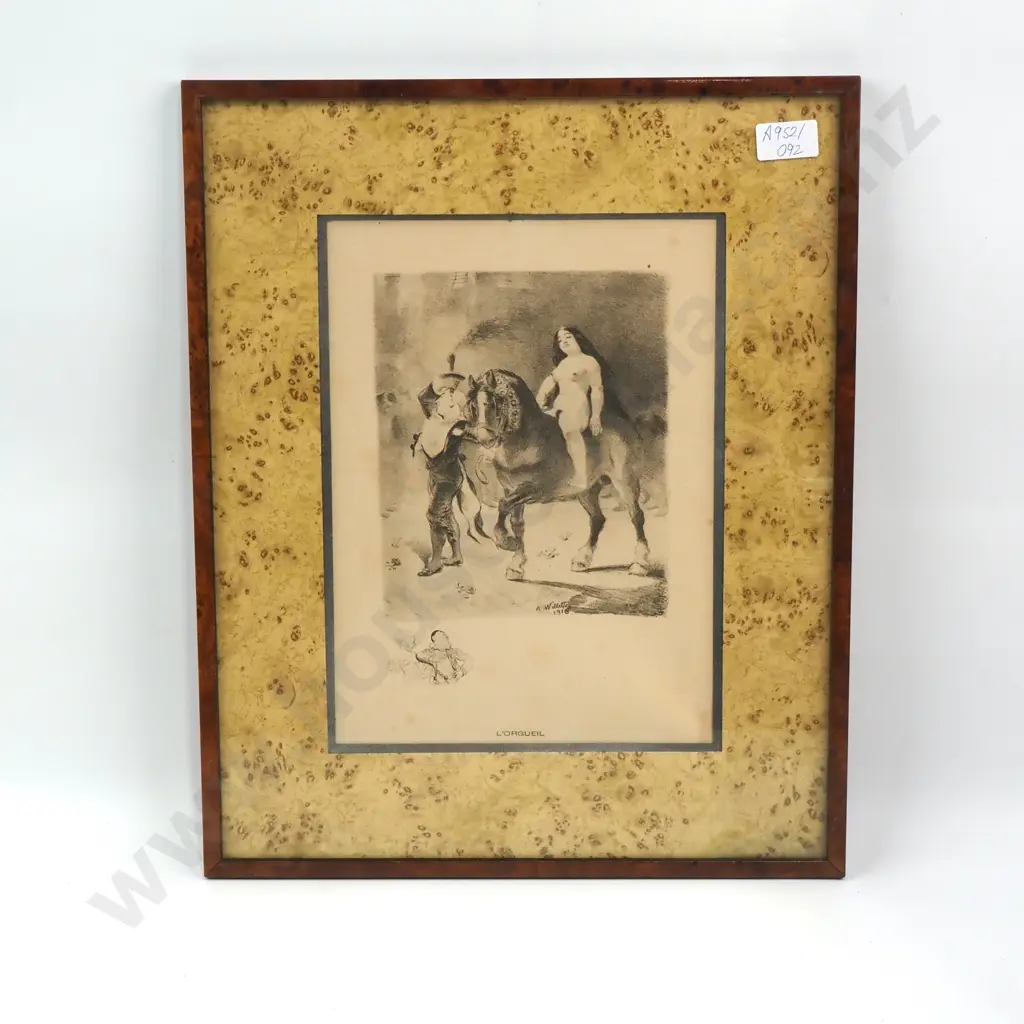 A Willette - L'Orgueil - Print - 290mm X 205mm Image 1++
