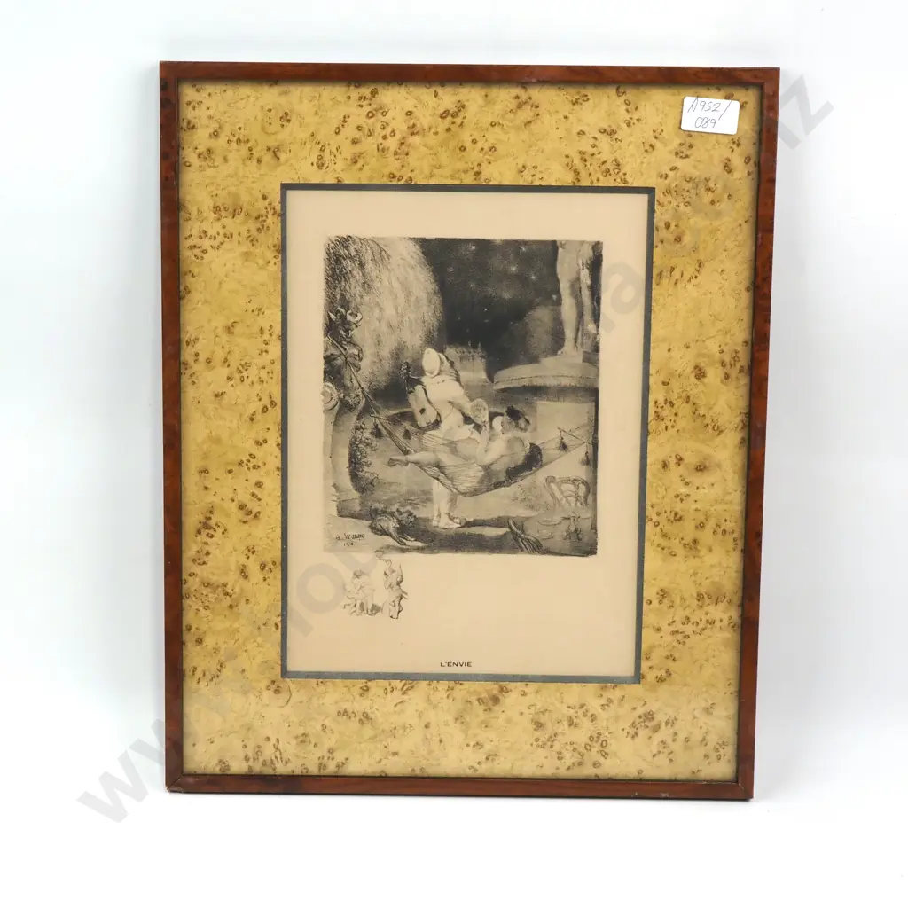 A Willette - L'Envie - Print - 290mm X 205mm Image 1++