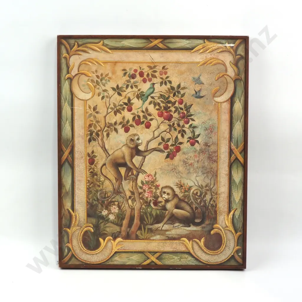 Elaine Vollherbst - Monkeys in the Garden Frame - Print - 494mm X 400mm AF Image 1++