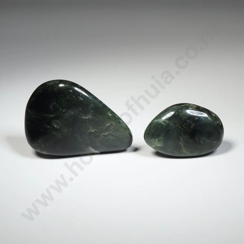 Two Polished Greenstones  Image 1++