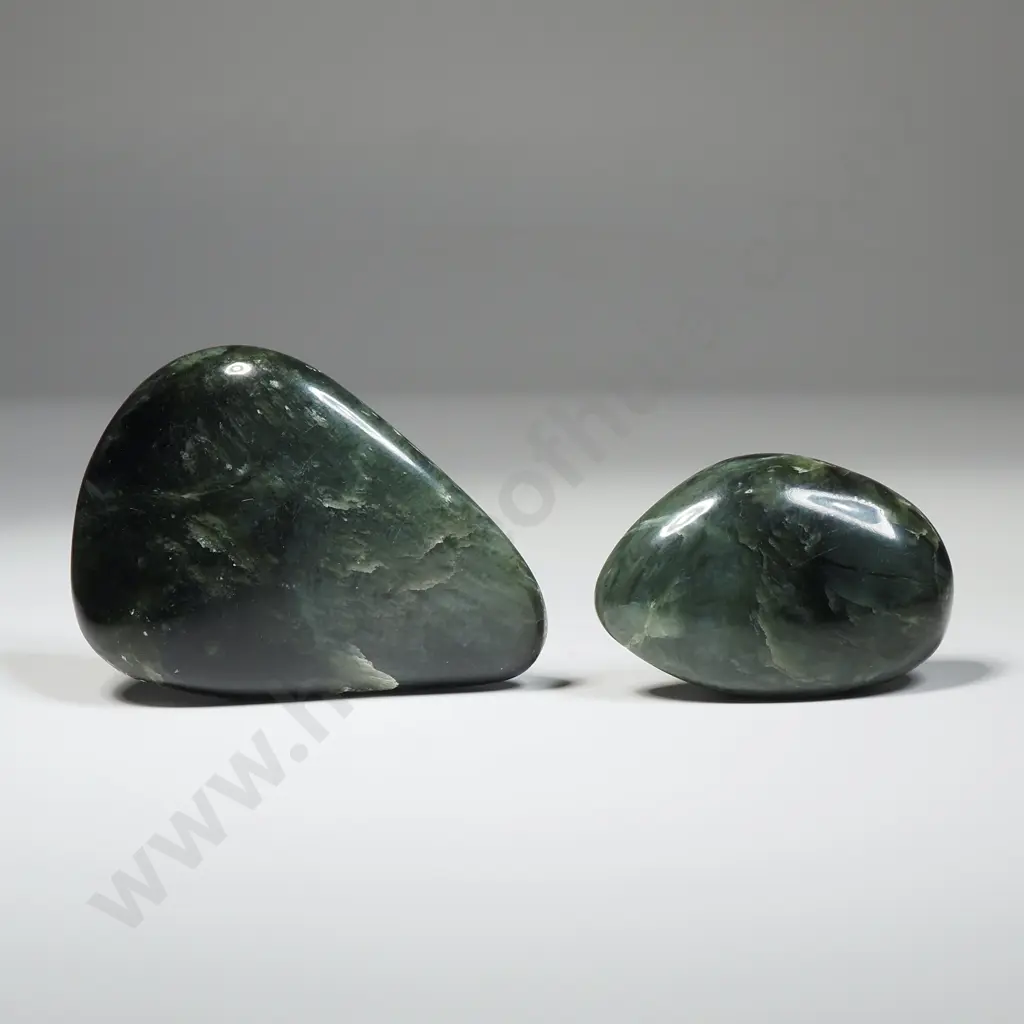 Two Polished Greenstones  Image 1++