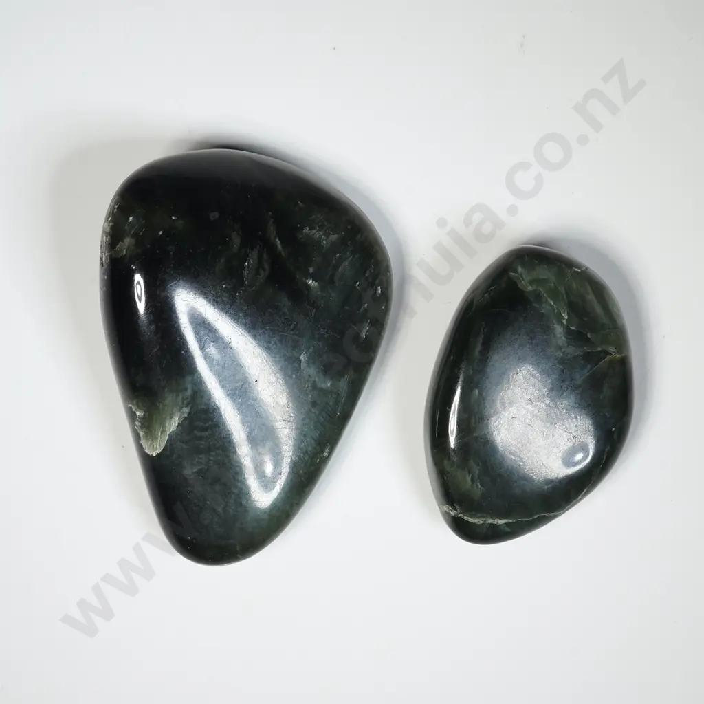 Two Polished Greenstones  Image 1++