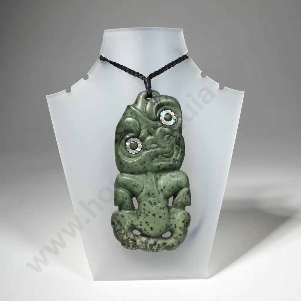 Exceptional Large Mint Kokopu Hei Tiki Image 1++