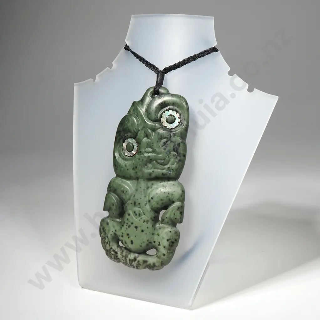 Exceptional Large Mint Kokopu Hei Tiki Image 1++