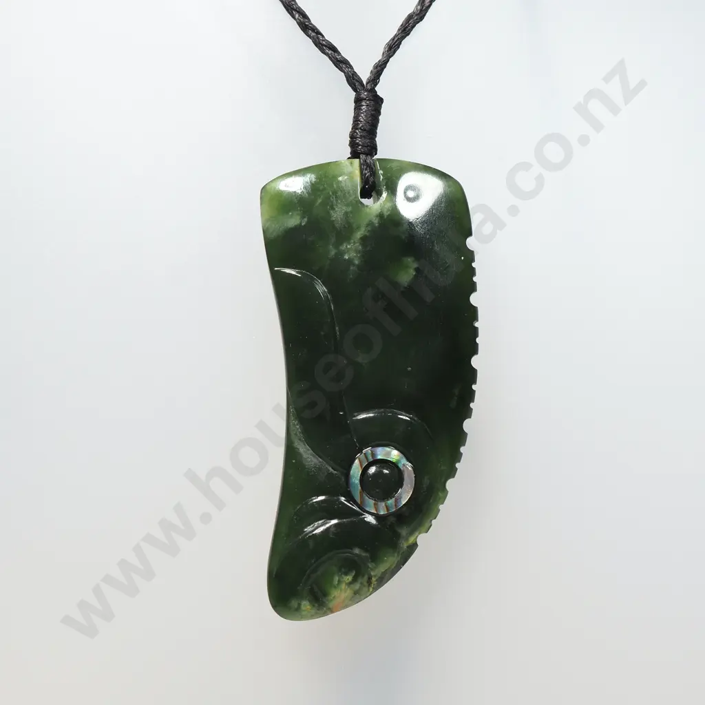 Exceptional Quality Marsden Flower Jade Niho Pendant Image 1++