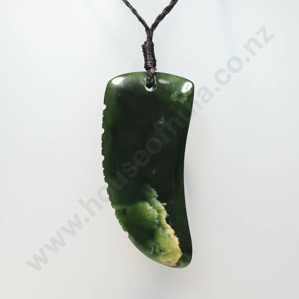 Exceptional Quality Marsden Flower Jade Niho Pendant Image 1++
