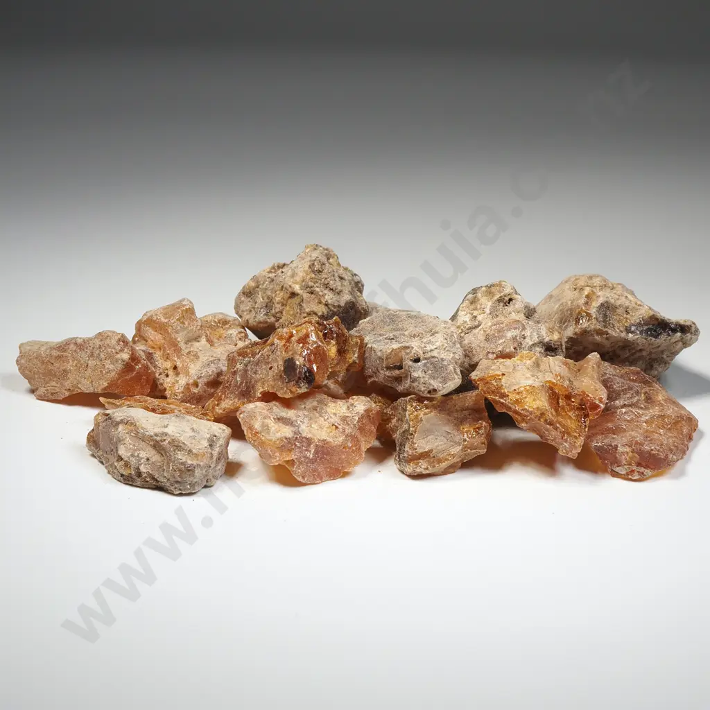 Bag of Raw Unpolished Kauri Gum Nuggets, Weight 97 grams Image 1++