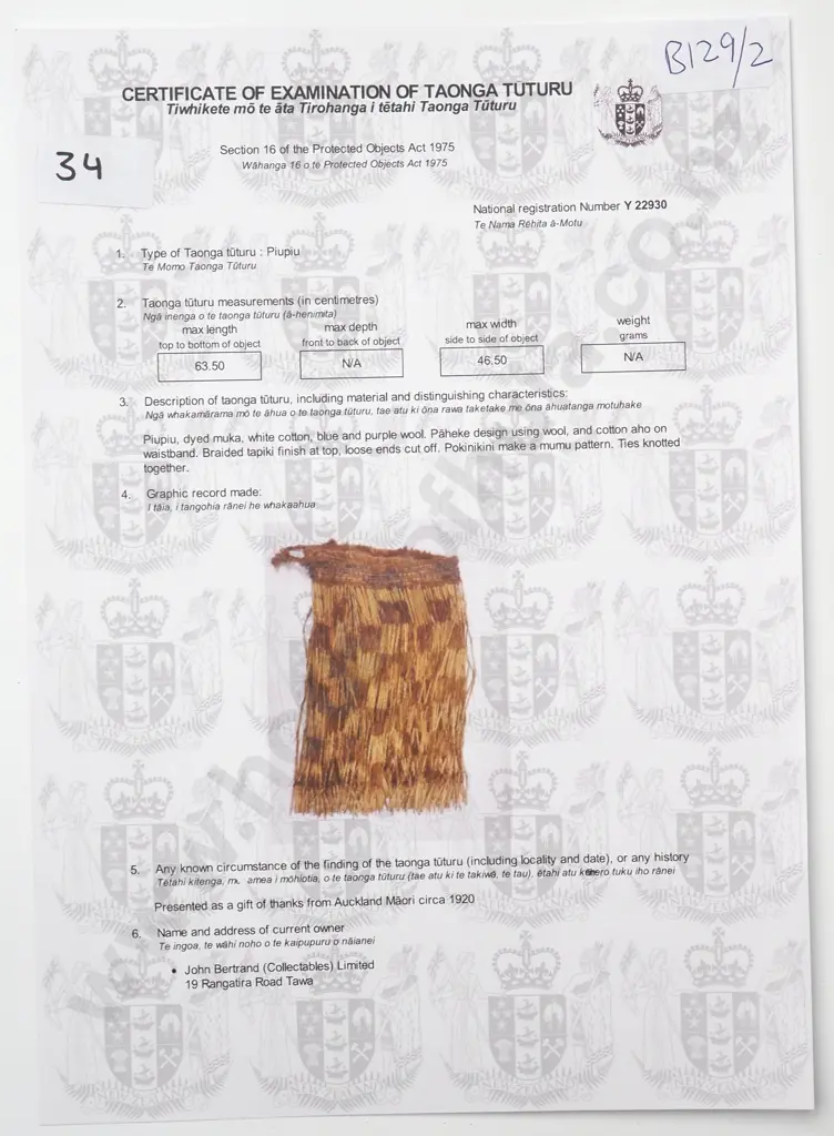 Piupiu - Y22930 Image 1++