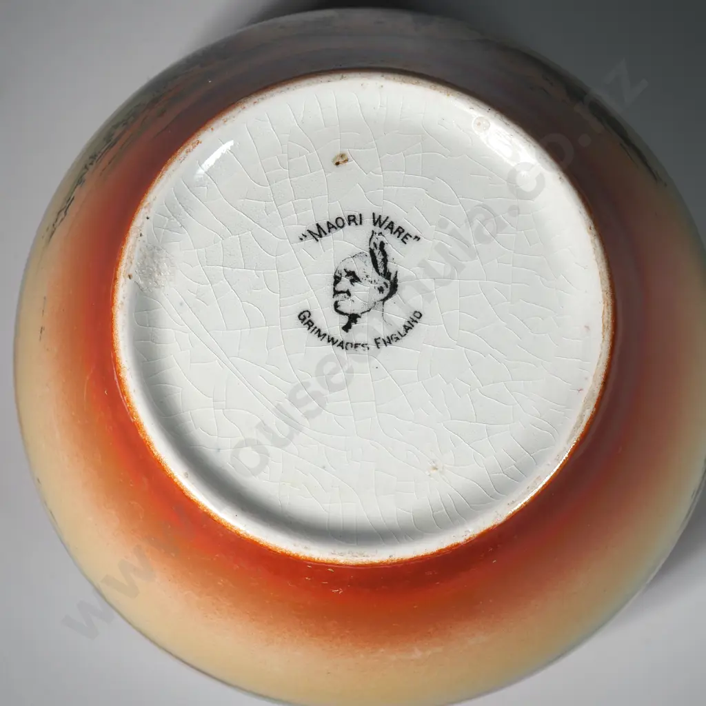 Grimwades ' Maori Ware' China Jardinere Image 1++