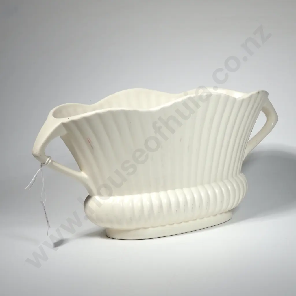 Crown Lynn vase. Impressed  No. 612? H130 x  W 300mm Image 1++