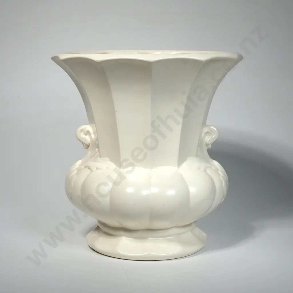Crown Lynn Flat Topped Urn. Marked 603 To Base  Image 1++