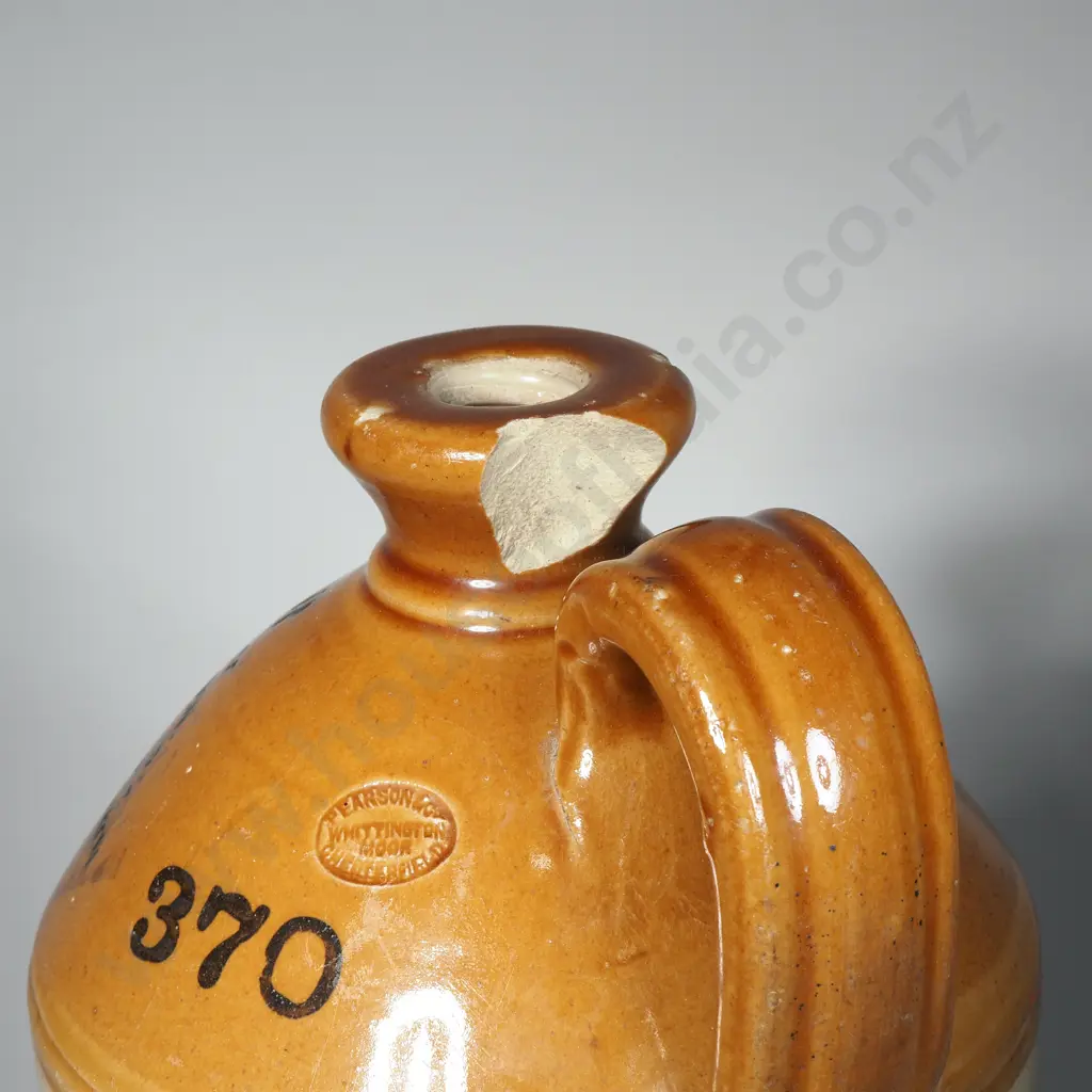 Stone Crock Manufactured for West & Co, Makers of High Class Beverages, Dunedin Image 1++
