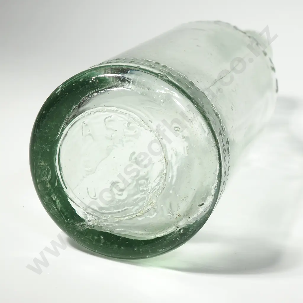 Vintage Thomson's Clear Glass Bottle w Embossed Red Cross Logo & Company Name Image 1++