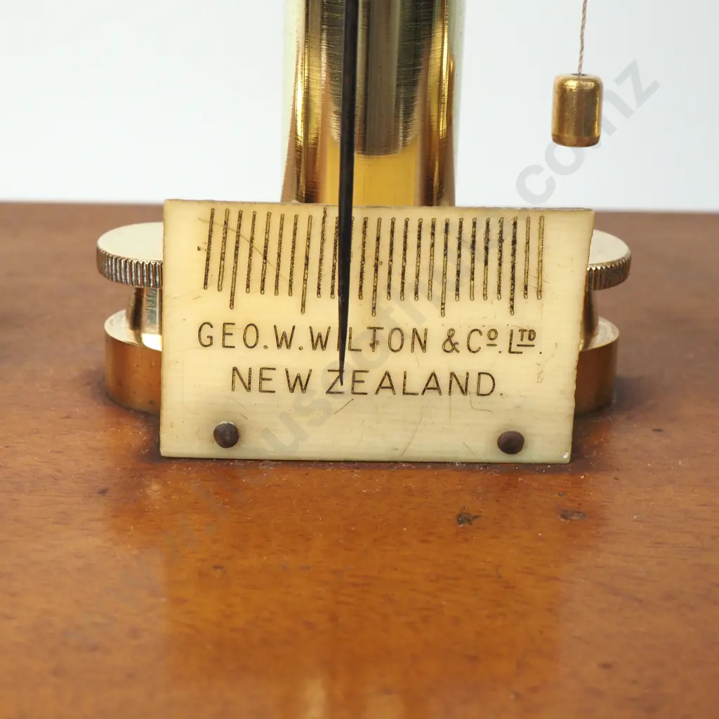 Vintage Brass Scientific Scales Marked Geo. W Wilton & Co w Brass Weights & In Original Wooden Box Image 1++