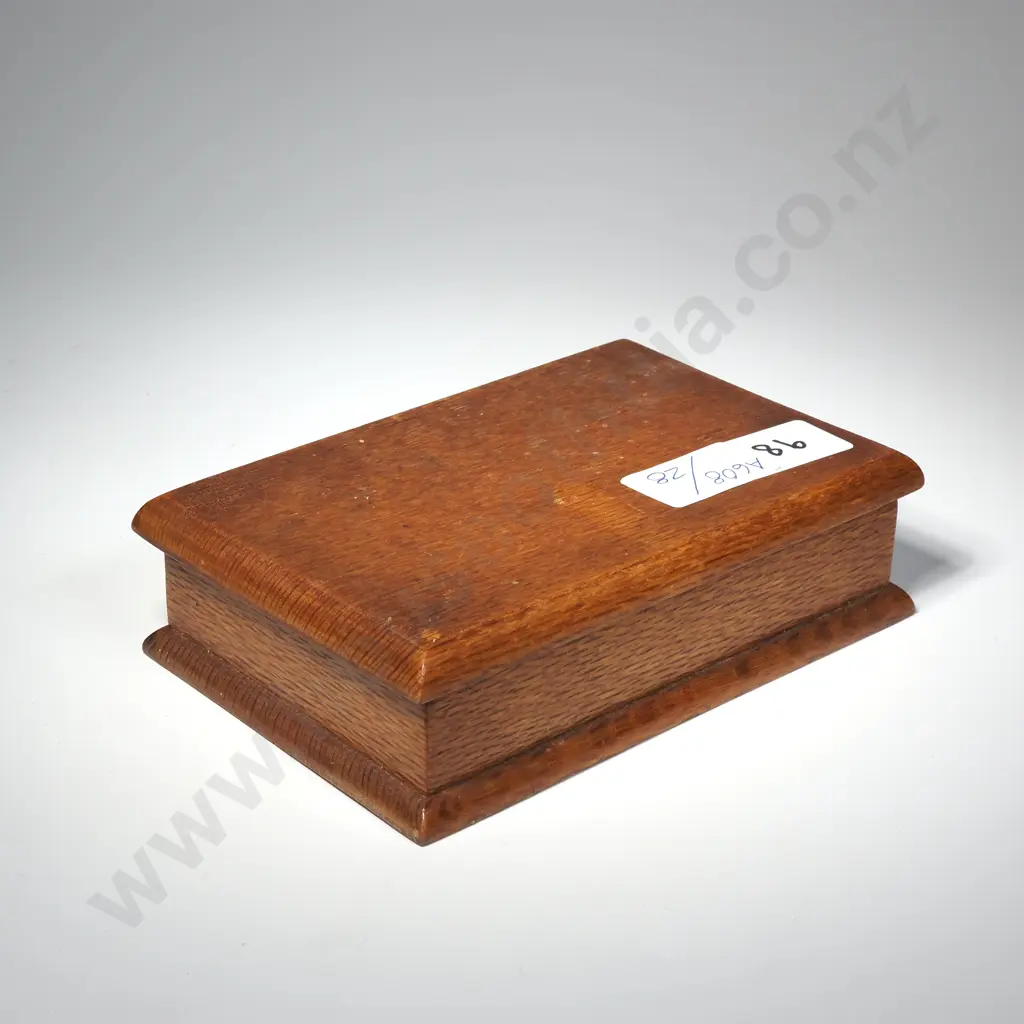 Vintage NZ Native Timber Jewellery Box Image 1++