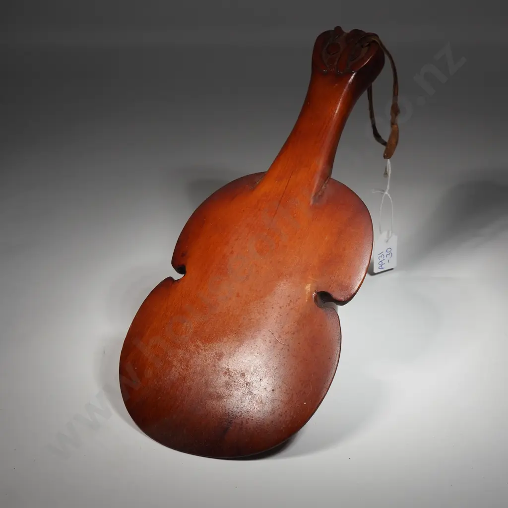 Maori Folk Art Wooden Mere Image 1++