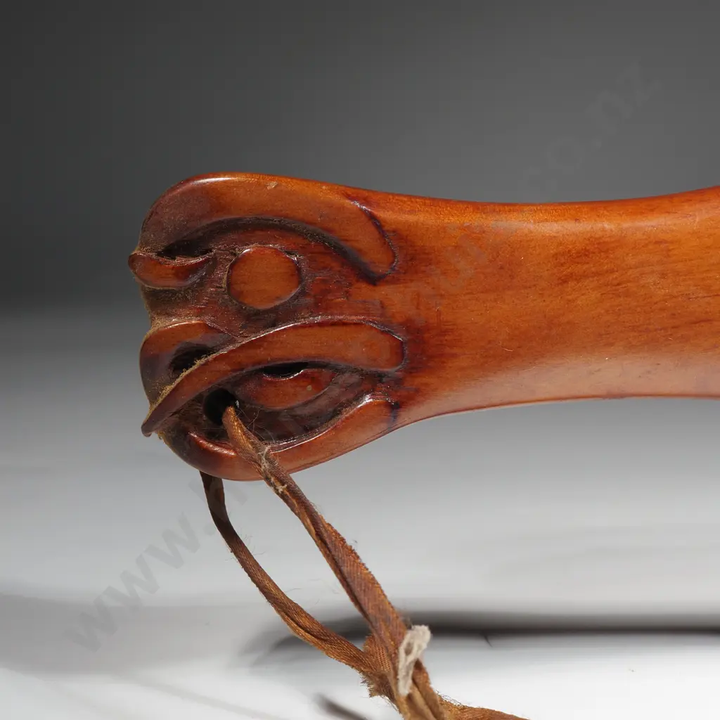 Maori Folk Art Wooden Mere Image 1++