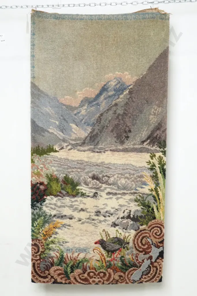 Mt Cook Scene Feltex Axminster Rug Image 1++