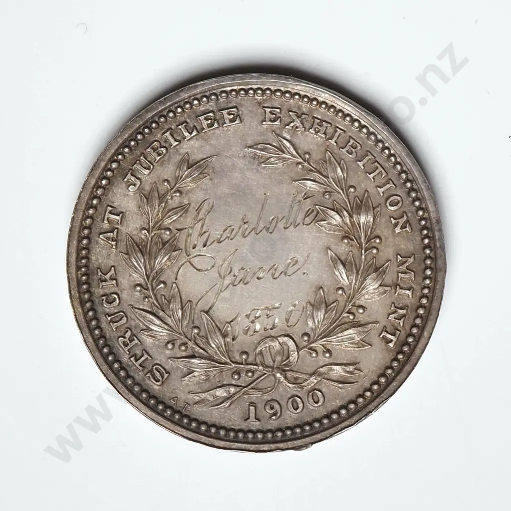 Scarce 1900 "Charlotte Jane" Silver Jubilee Token & Booklet with Passenger List Image 1++