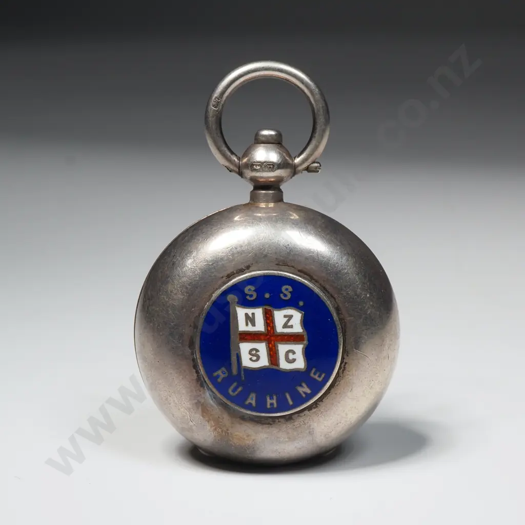 Sterling Silver & Enamel SS Ruahine Sovereign Case Image 1++